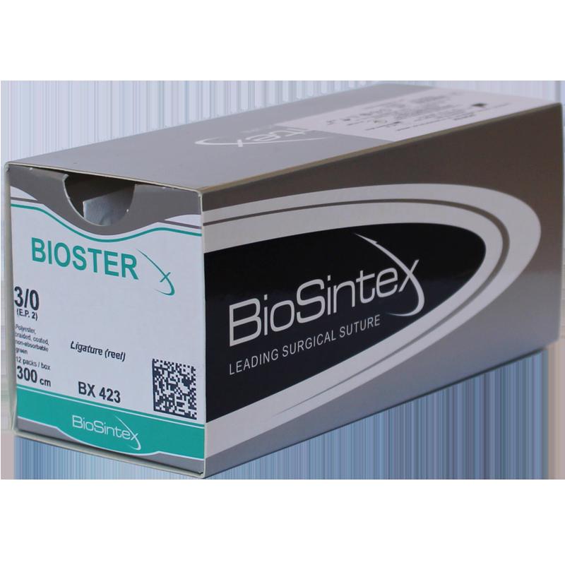Bioster (BX 4035), Поліестер ,зелений , USP 5(M7),150см,без голки,відрізок